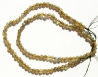 16 inch strand of 4mm Faceted Labradorite Beads